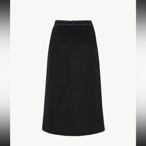 Jeana Sohn Teo Midi Cotton slit Skirt